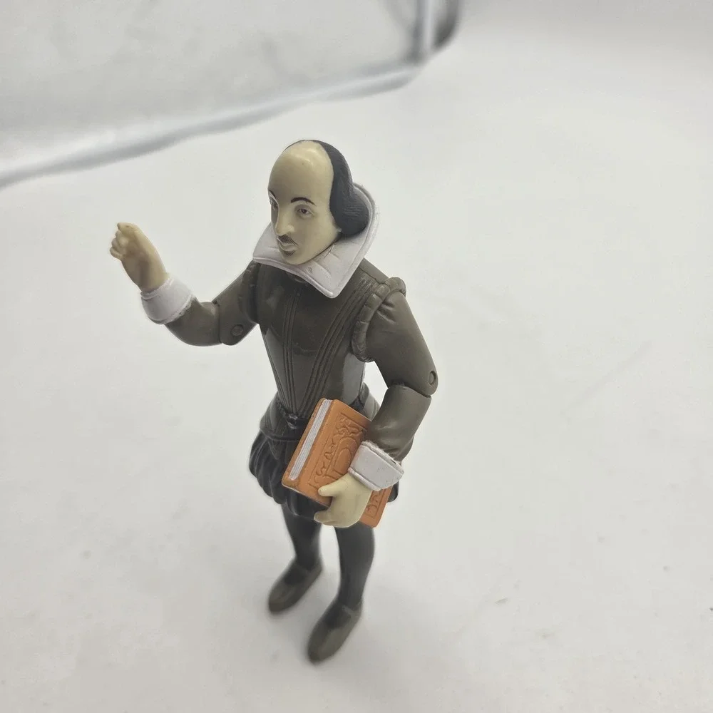 Vintage William Shakespeare 2003 Action Figure W/ Book *no Quill* Accoutrements
